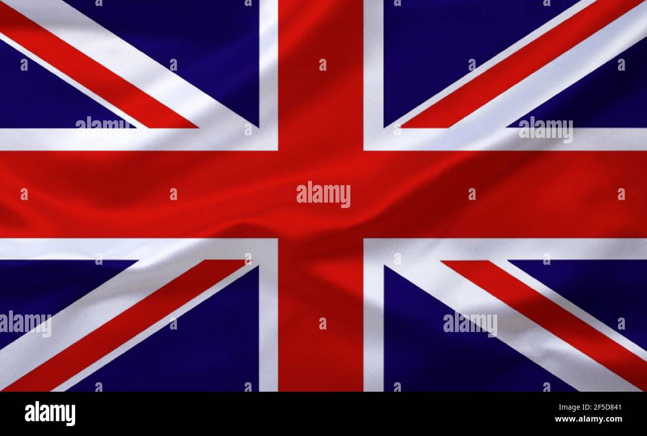 flag of the UK, United Kingdom Stock Photo