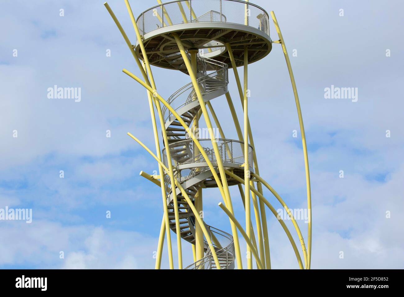 tower in the Warandeduinen, Belgium, West Flanders, Middelkerke Stock Photo