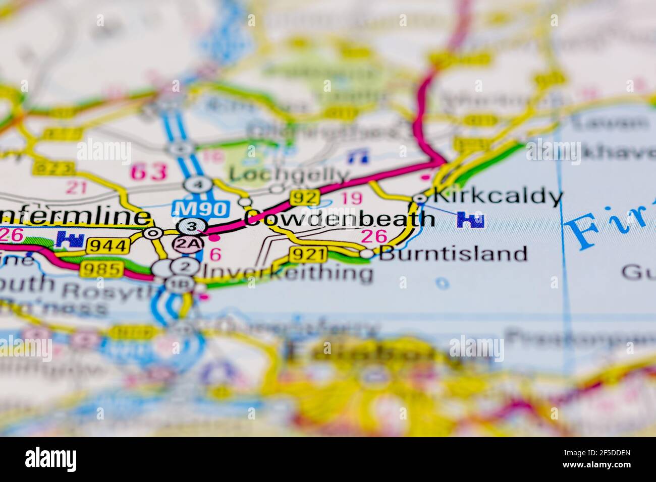 Map of cowdenbeath hires stock photography and images Alamy