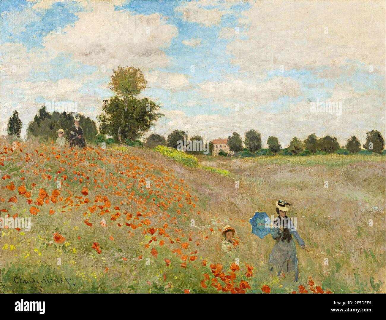 Claude Monet (1840-1926) Poppy Field, 1873, oil on canvas. Musée d'Orsay, Paris, France. Stock Photo