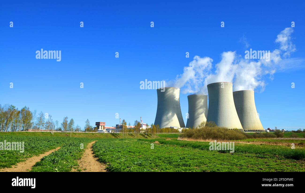 Nuclear power plant Temelin in Czech Republic Europe Stock Photo - Alamy