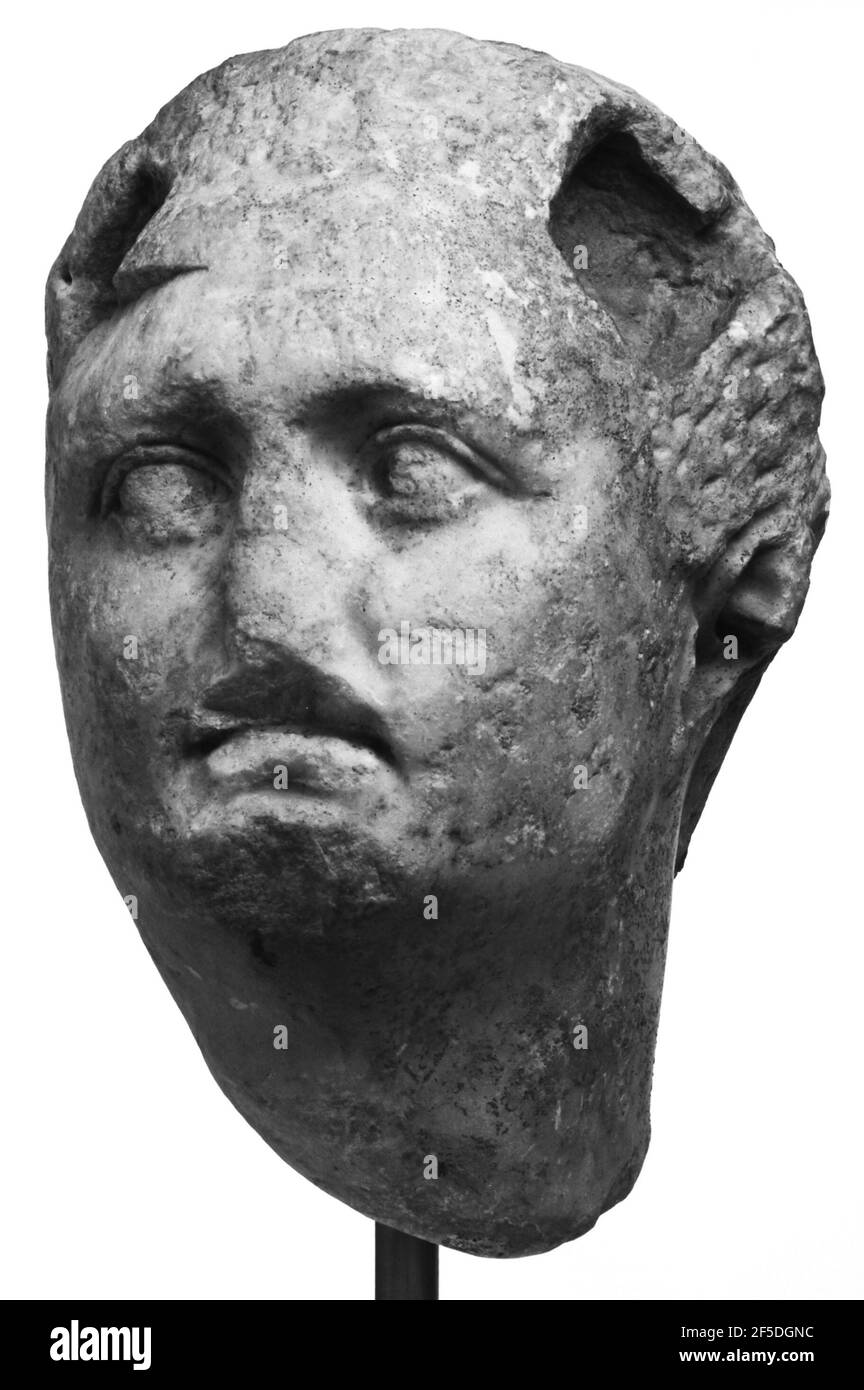 Head of a Statue of a Hellenistic Ruler. Unknown Stock Photo - Alamy