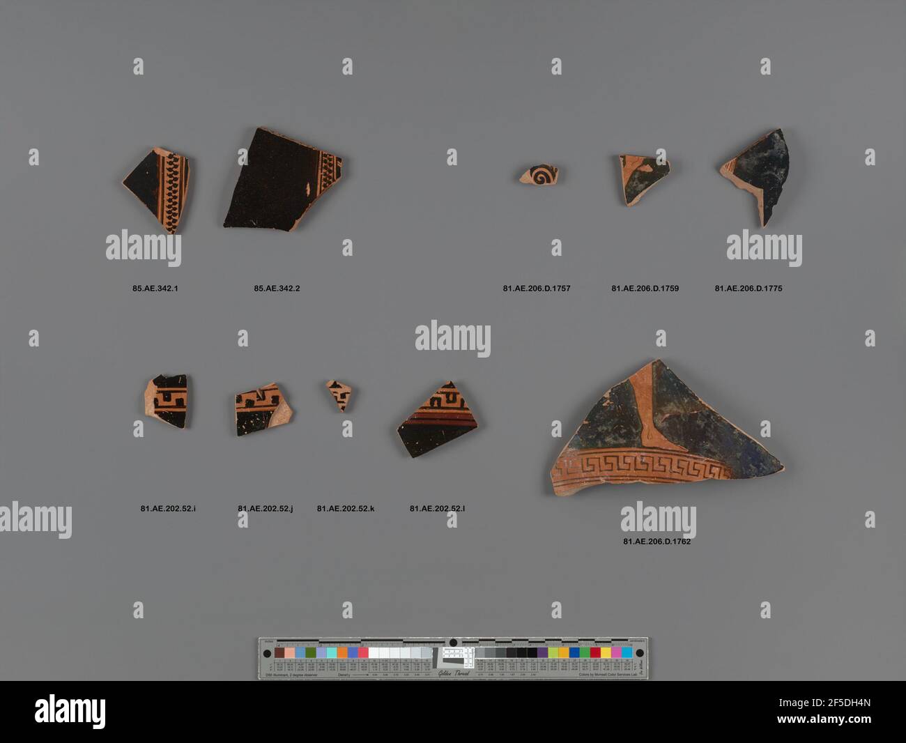 Attic RedFigure Vase Fragment. Unknown Stock Photo Alamy