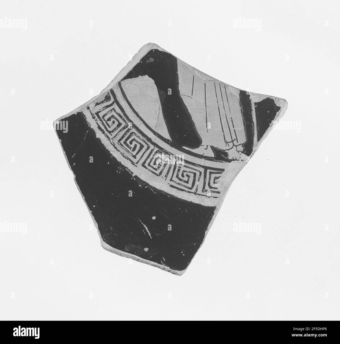 Red figure kylix fragment Black and White Stock Photos & Images - Alamy