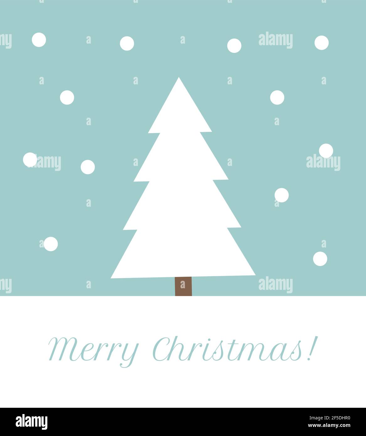Christmas tree greeting card. Vector illustration Stock Vector Image ...
