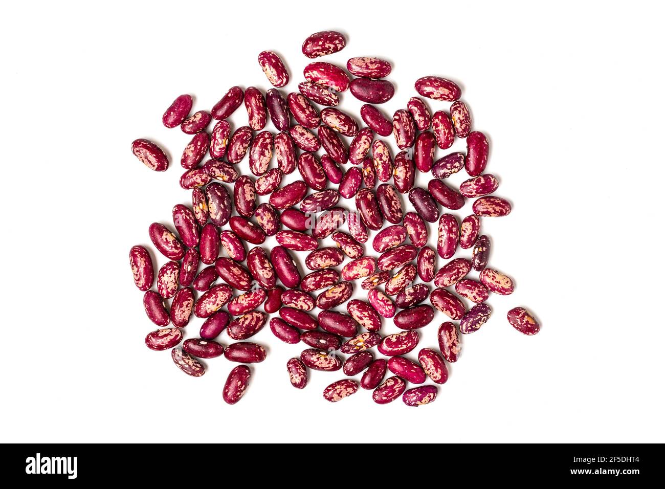 Red kidney beans isolated on white background Healthy eating, vegetable