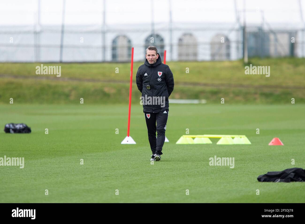 Hensol, Wales, UK. 26th Mar, 2021. Team coach Albert Stuivenberg during Wales national football team training at Vale Resort ahead of matches against Mexico and Czech Republic. Credit: Mark Hawkins/Alamy Live News Stock Photo