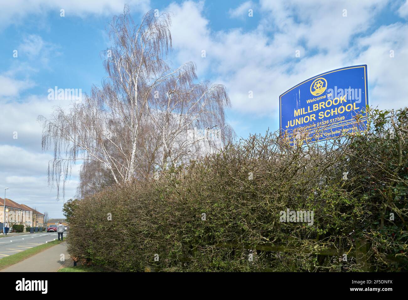 Millbrook Junior school, Kettering, England. Stock Photo