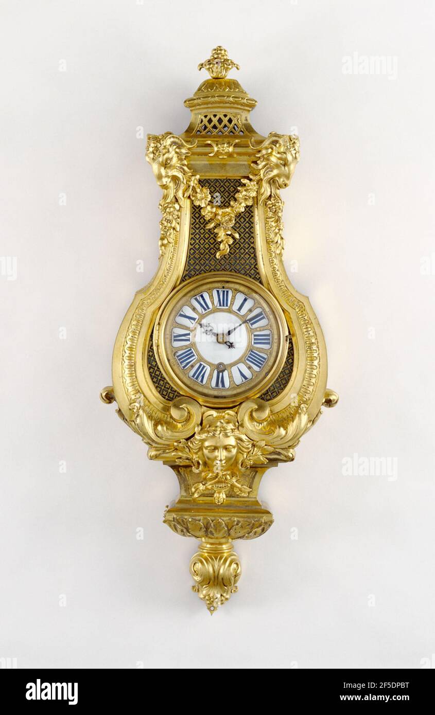 Wall Clock (pendule d'alcove). Attributed to AndréCharles Boulle