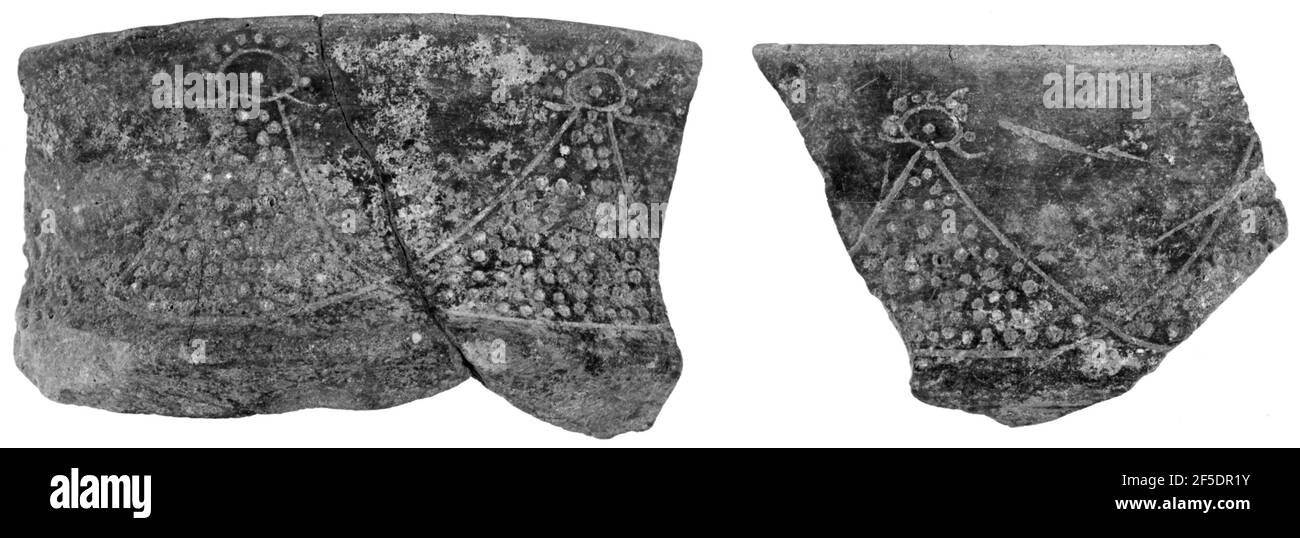 Impasto Chalice Fragment. Unknown Stock Photo