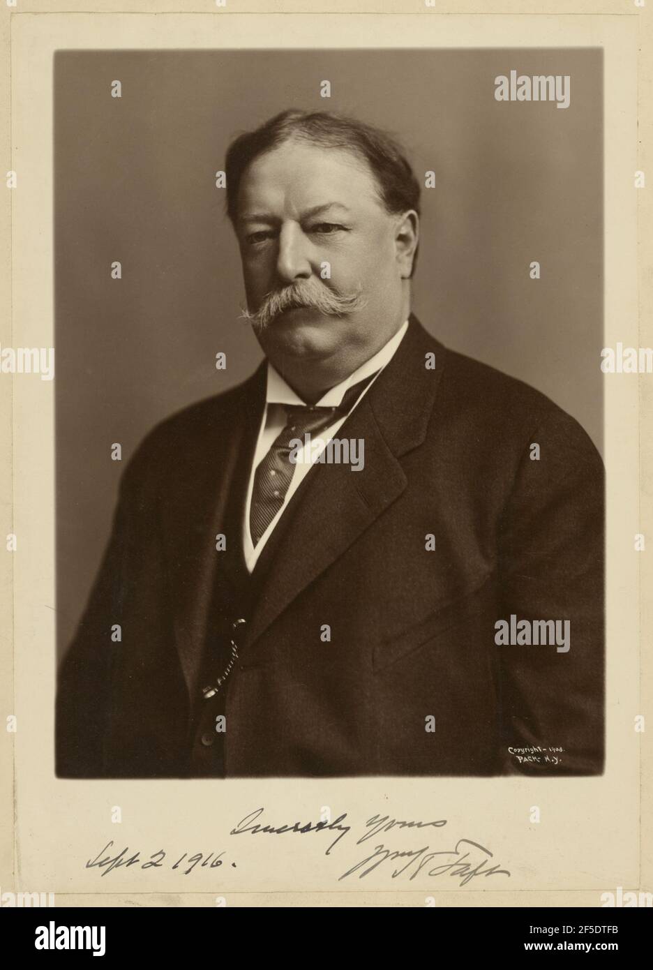 Portrait of William Howard Taft. Pach Brothers (American, founded 1867, dissolved mid-1990s) Stock Photo