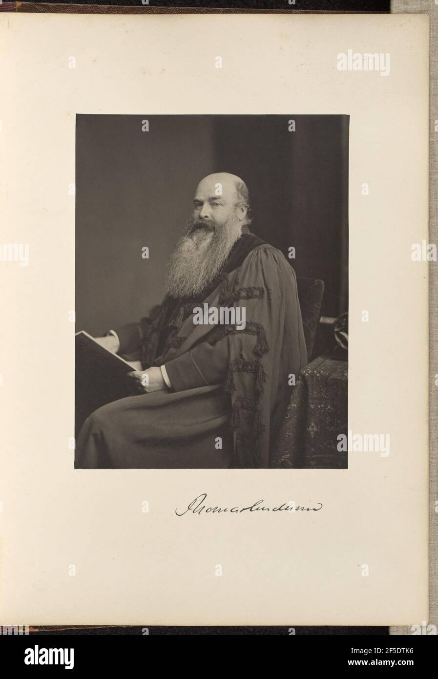 Thomas Anderson, M.D., Professor of Chemistry. Thomas Annan (Scottish,1829 - 1887) Stock Photo