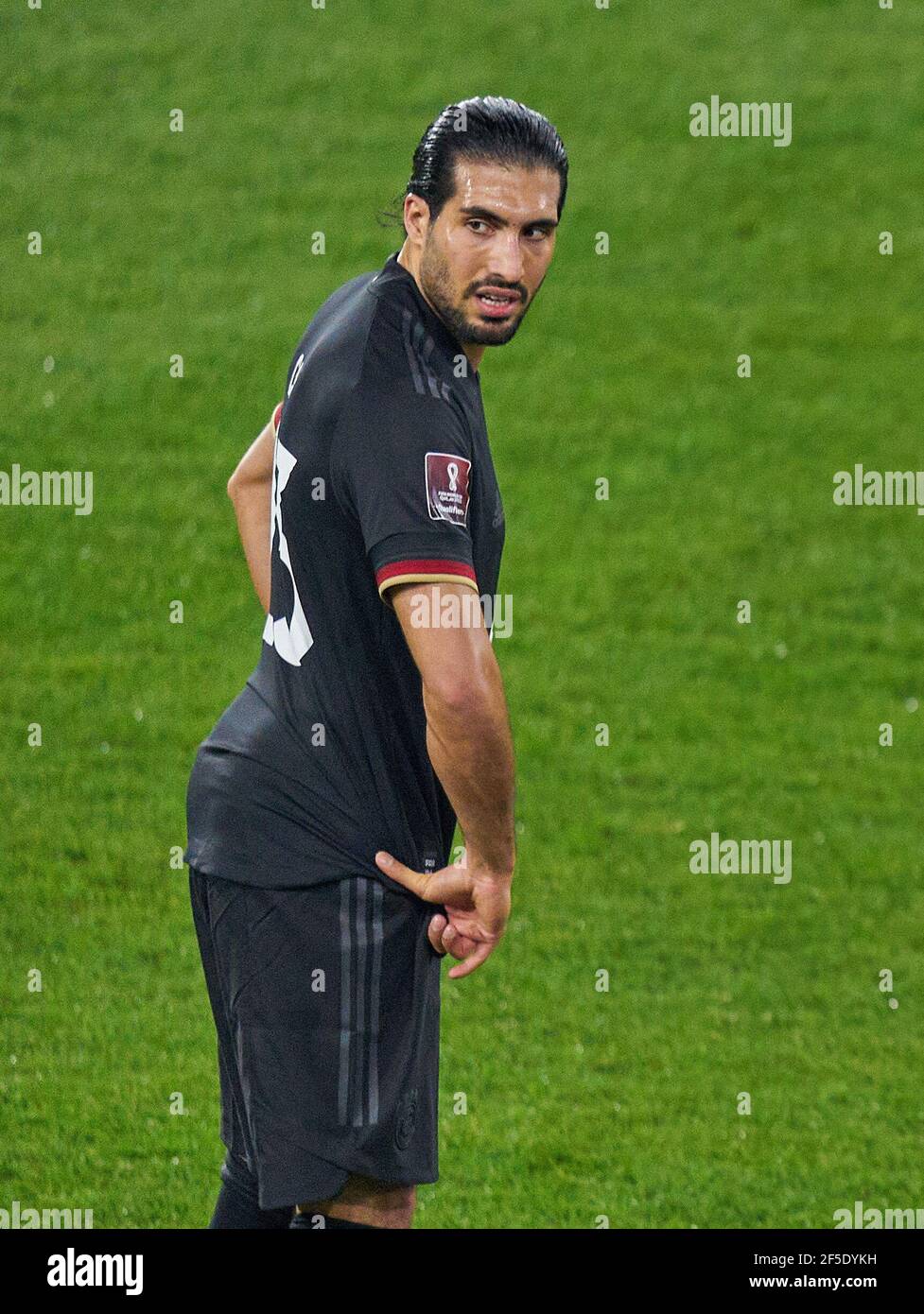 Emre CAN, DFB 23  half-size, portrait, one person, single, Aktion, Einzelbild, angeschnittenes Einzelmotiv, Halbfigur, halbe Figur,  in the match GERMANY - ICELAND 3-0 Deutschland - ISLAND 3-0 Qualification for World Championships, WM Quali, Season 2020/2021,  March 25, 2021  in Duisburg, Germany.  © Peter Schatz / Alamy Live News  Important: DFB regulations prohibit any use of photographs as image sequences and/or quasi-video. Stock Photo