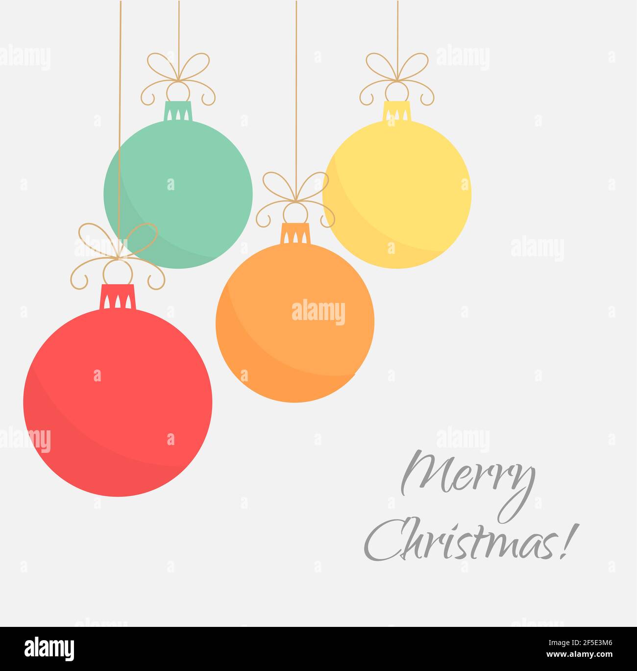 Christmas baubles background. Vector illustration Stock Vector Image ...