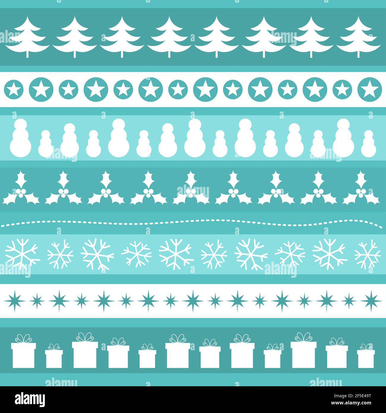 Blue Christmas patterns. Vector illustration Stock Vector Image & Art