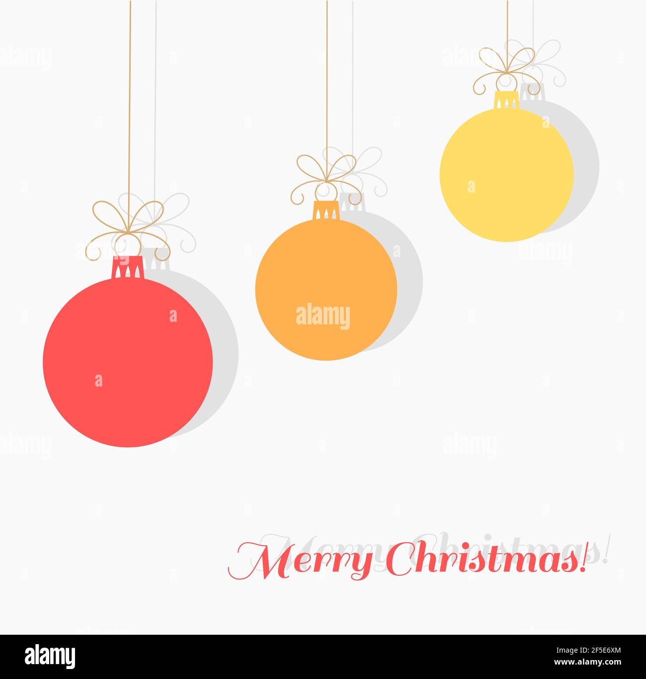 Christmas baubles background. Vector illustration Stock Vector Image ...