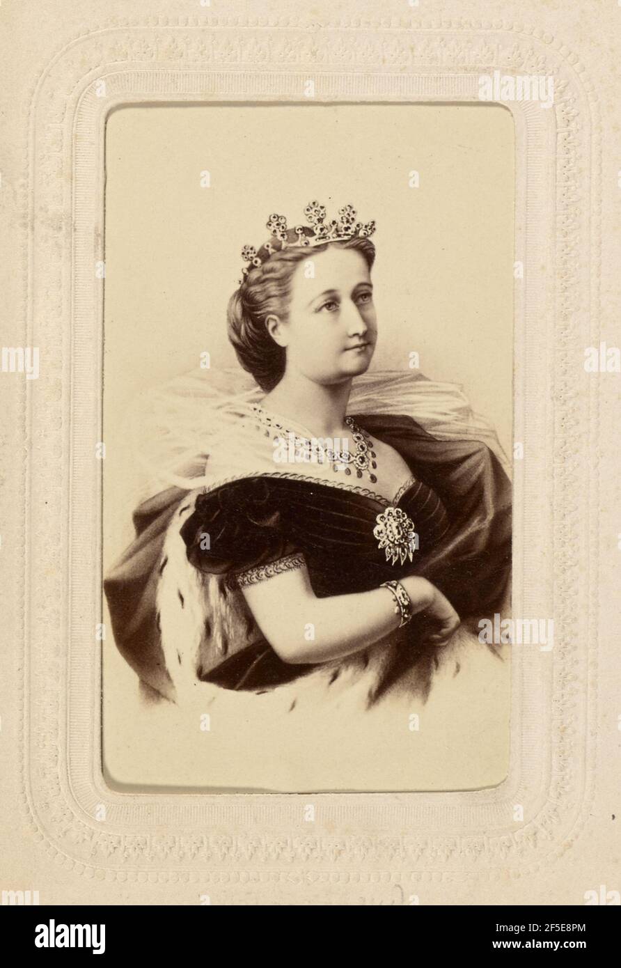 Painting of Empress Eugenie. Étienne Neurdein (French, 1832 - 1918) Stock Photo
