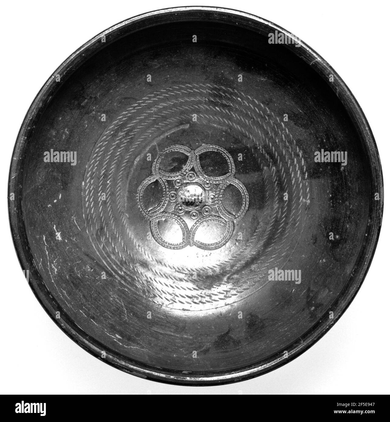 Campanian Black Bowl. Unknown Stock Photo