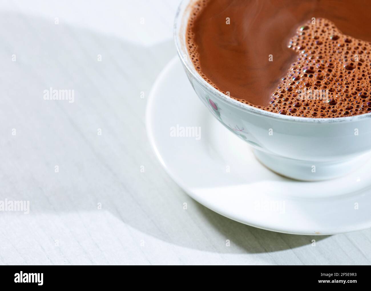 Hot chocolate drink Theobroma cacao. Colombian drink Stock Photo Alamy