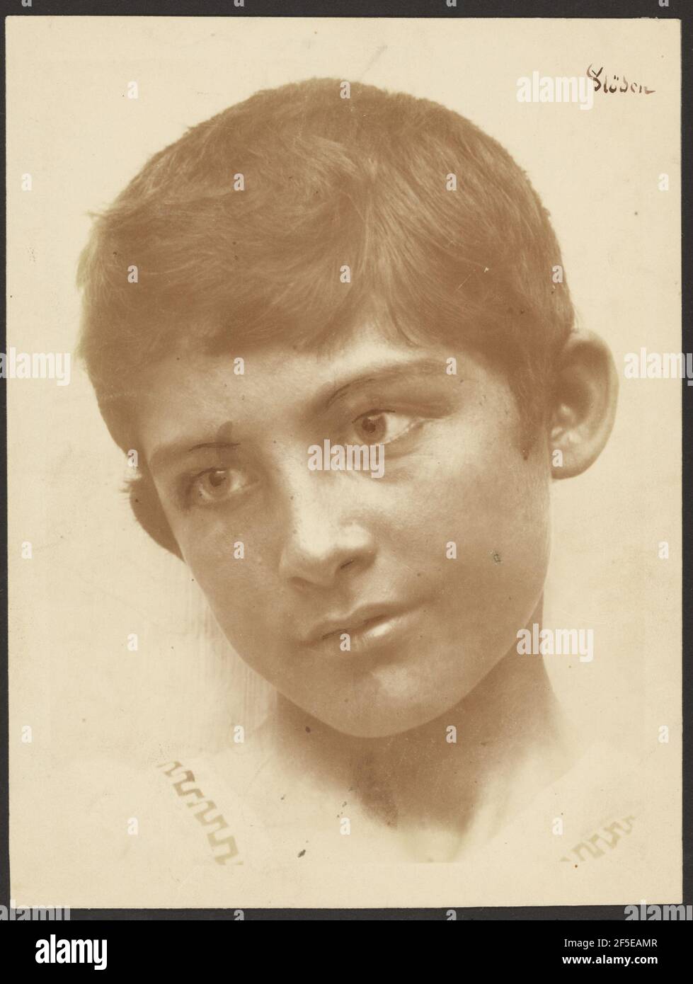 Young Boy. Baron Wilhelm von Gloeden (German, 1856 - 1931) Stock Photo