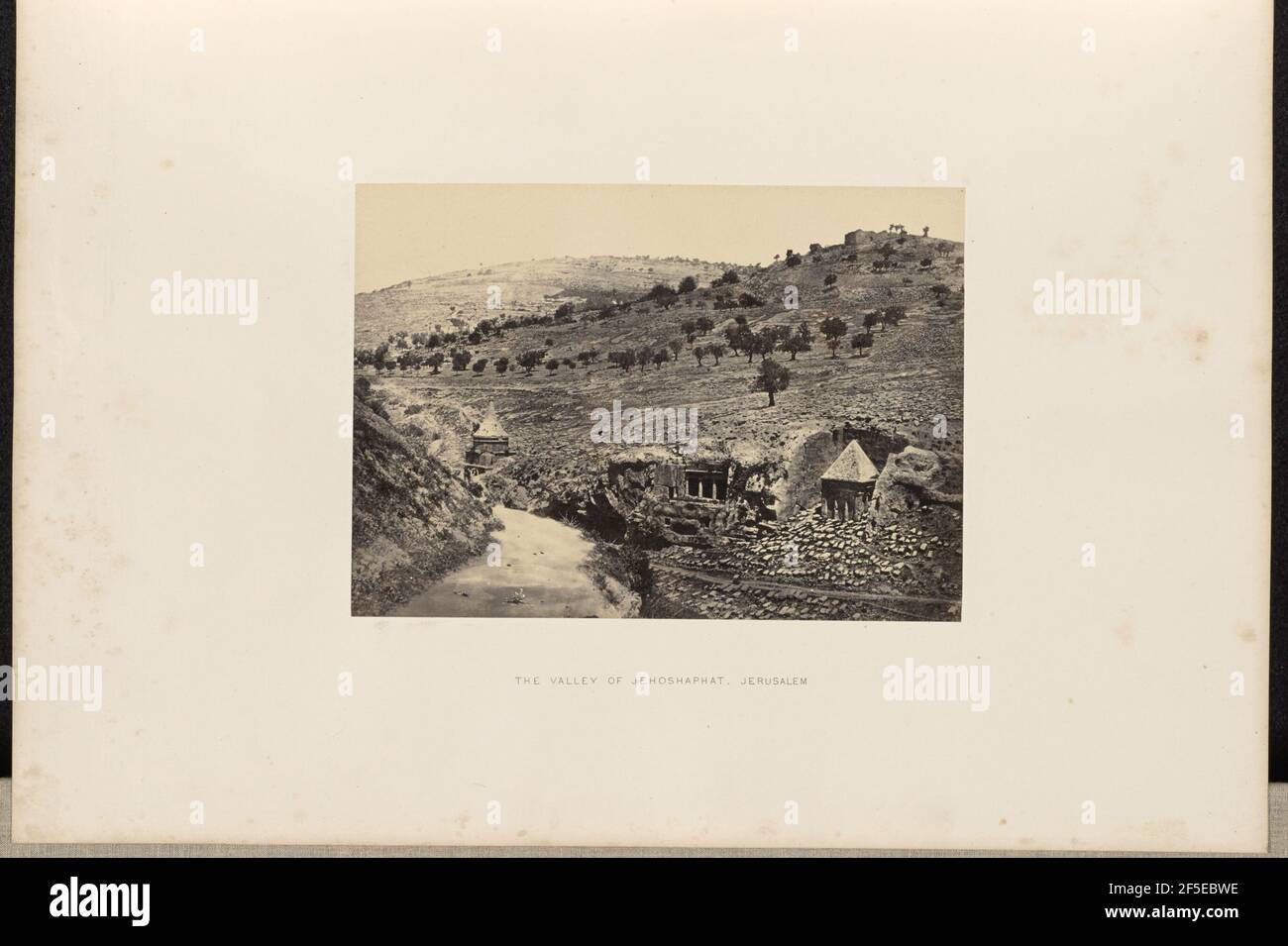 The Valley of Jehoshaphat. Jerusalem. Francis Frith (English, 1822 - 1898) Stock Photo