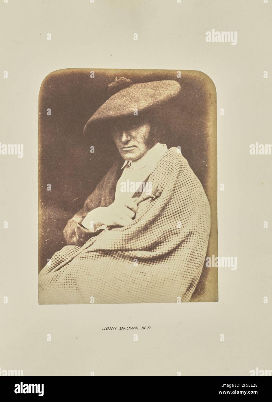 John Brown M. D.. Hill & Adamson (Scottish, active 1843 - 1848) Stock Photo