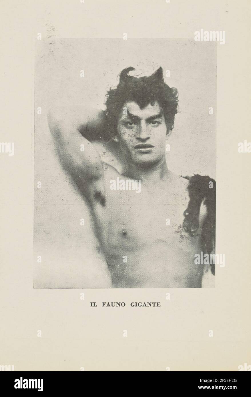 Il Fauno Gigante. Baron Wilhelm von Gloeden (German, 1856 - 1931) Stock Photo