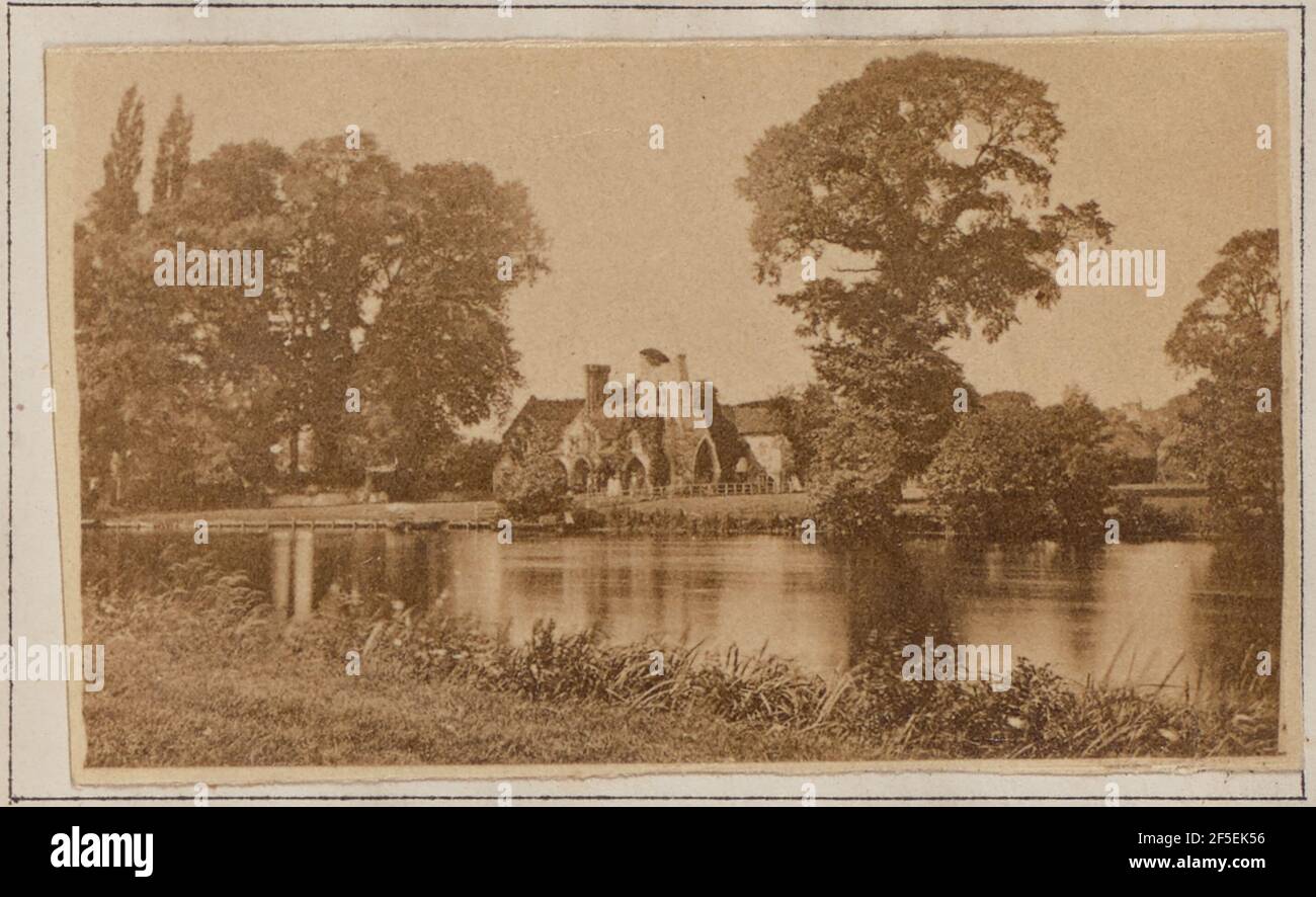 Medmenham Abbey. Henry W. Taunt (British, 1842 - 1922) Stock Photo