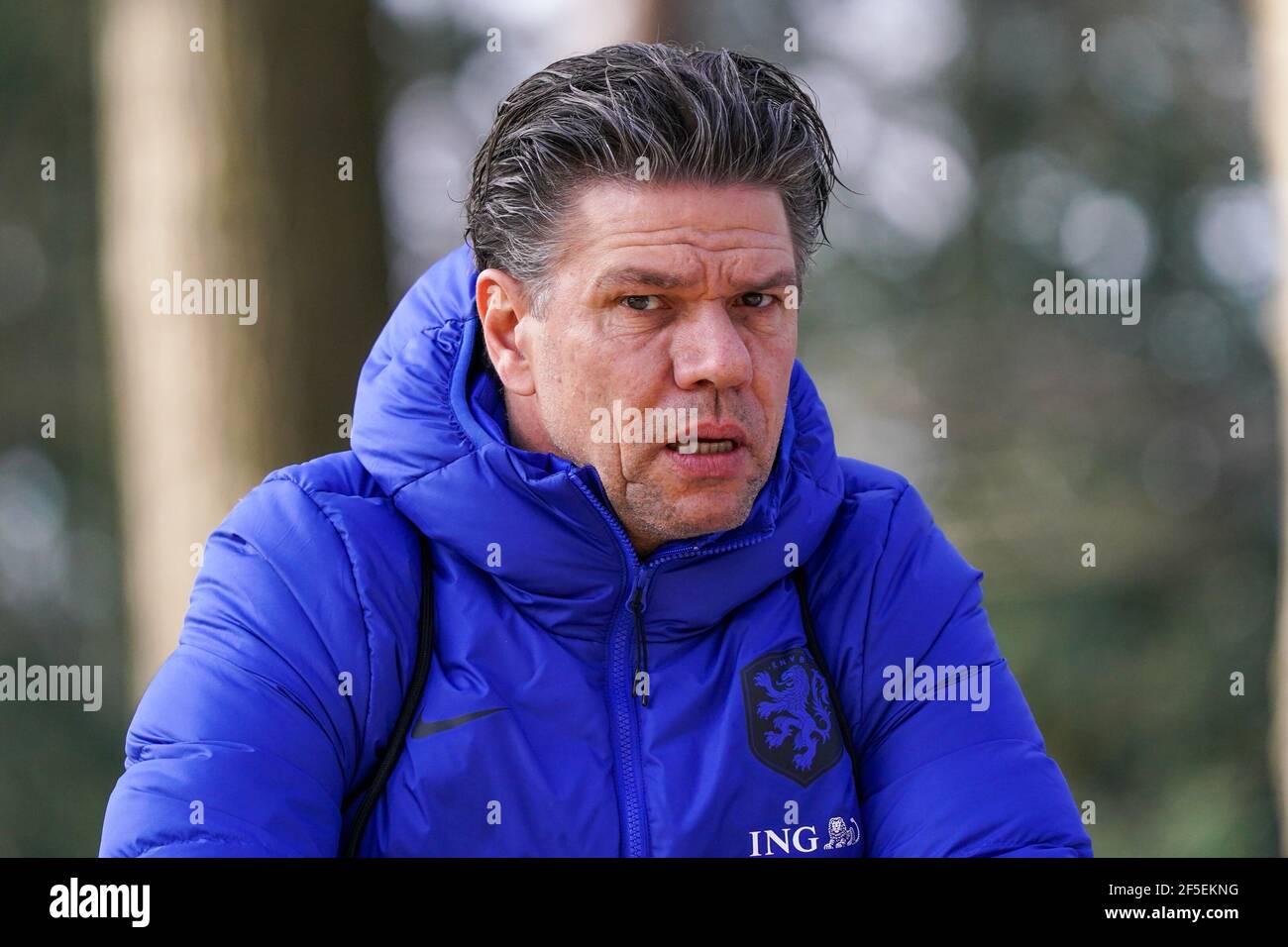 ZEIST, NETHERLANDS - MARCH 26: Patrick Lodewijks of Holland during the Netherlands Training & Press Conference at KNVB Campus on March 26, 2021 in Zei Stock Photo
