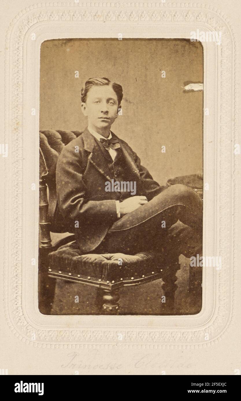 Prince Imperial Eugene Louis Jean Joseph Bonaparte. Auberlique Stock Photo