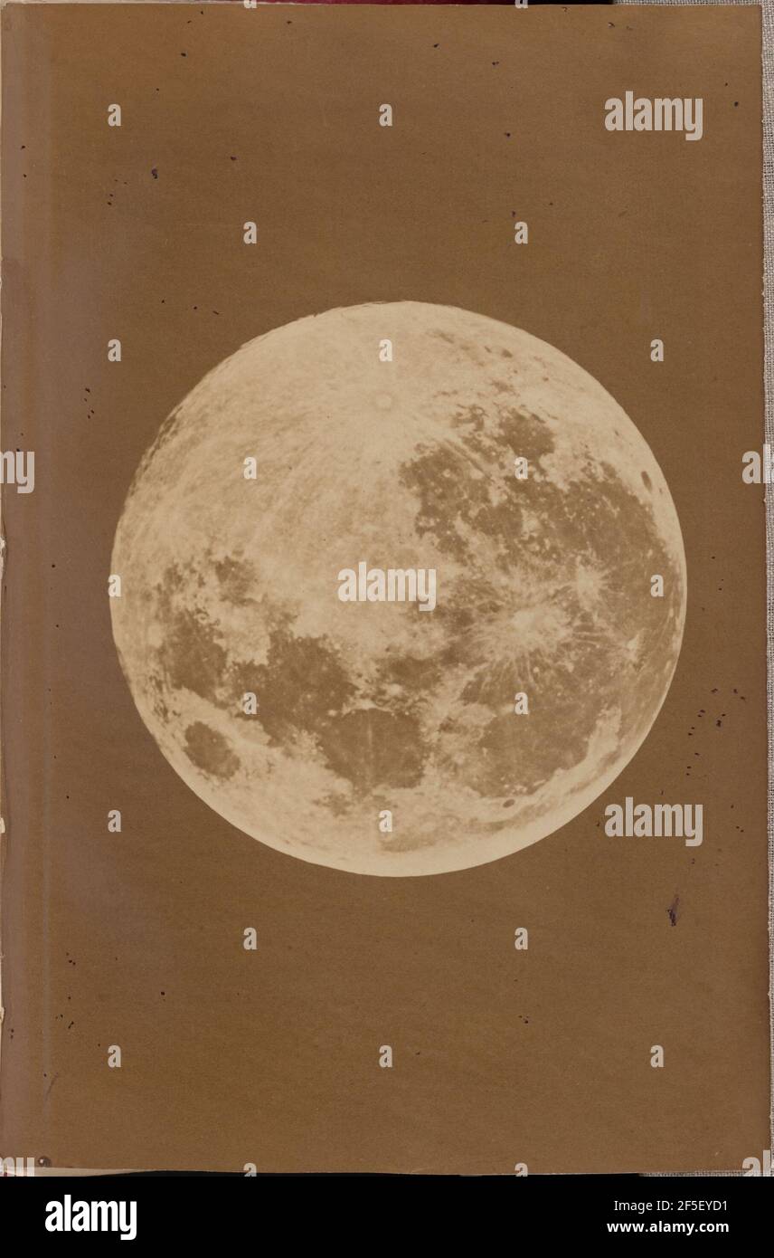 Full Moon, May 14, 1870. Lewis M. Rutherfurd (American, 1816 - 1892) Stock Photo