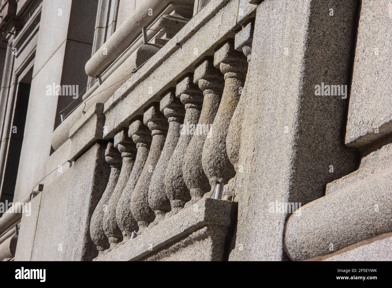 Details of an old neo-classical office building Stock Photo