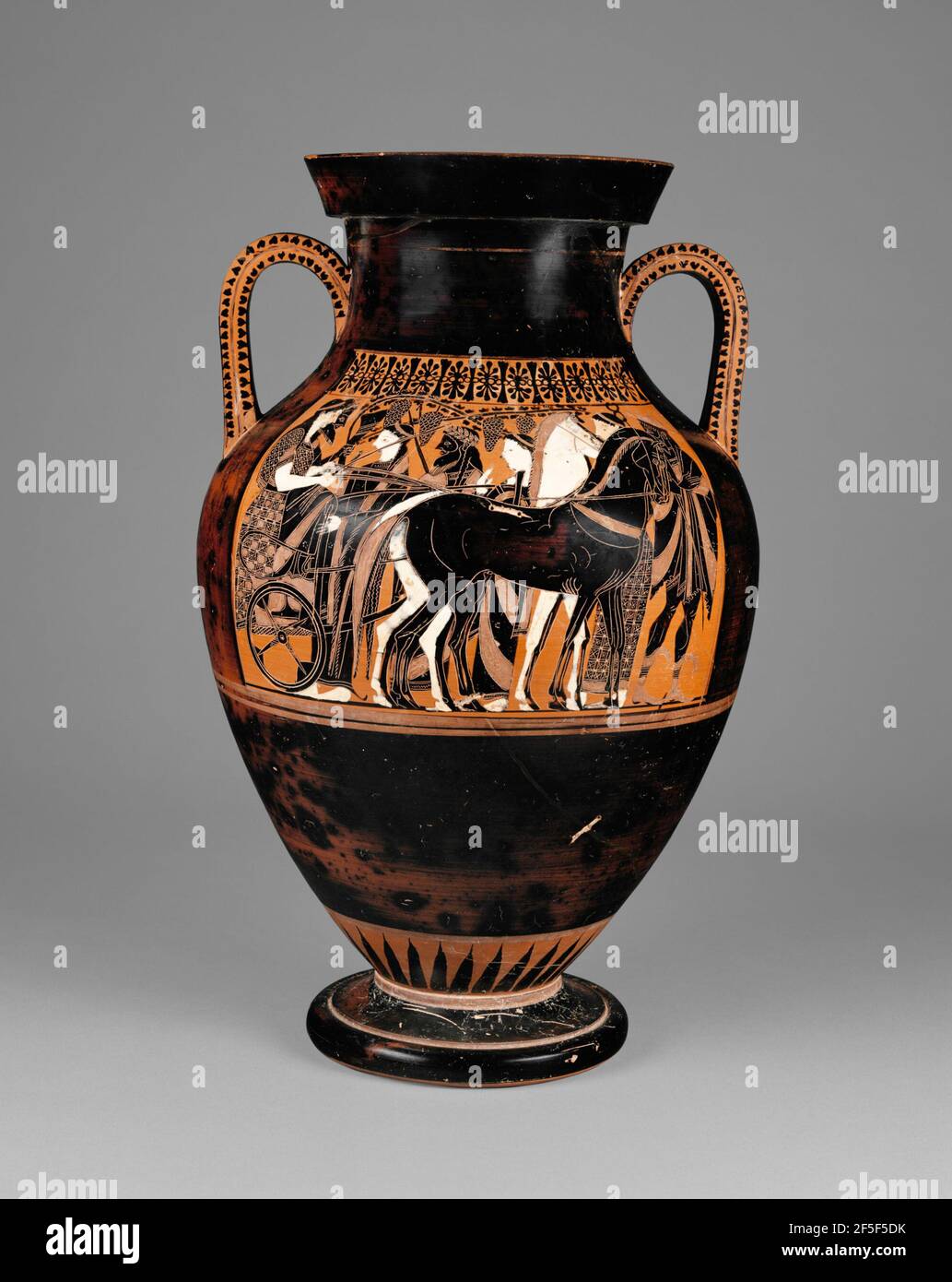 Attic BlackFigure Amphora Stock Photo Alamy