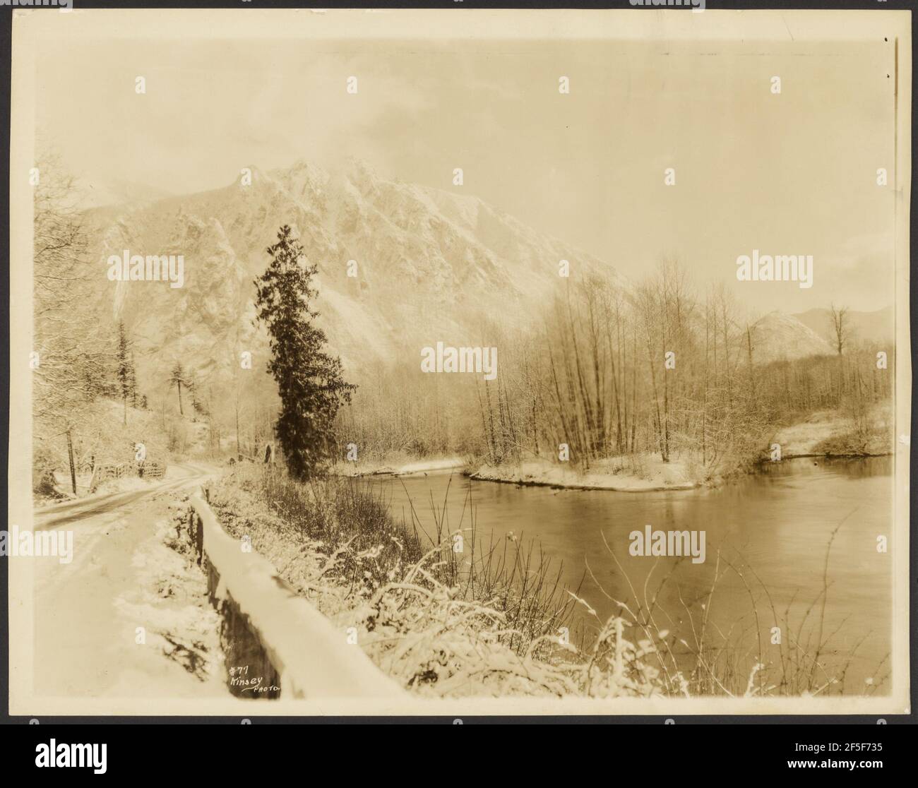 Landscape with Mountain and Lake. Darius Kinsey (American, 1869 1945