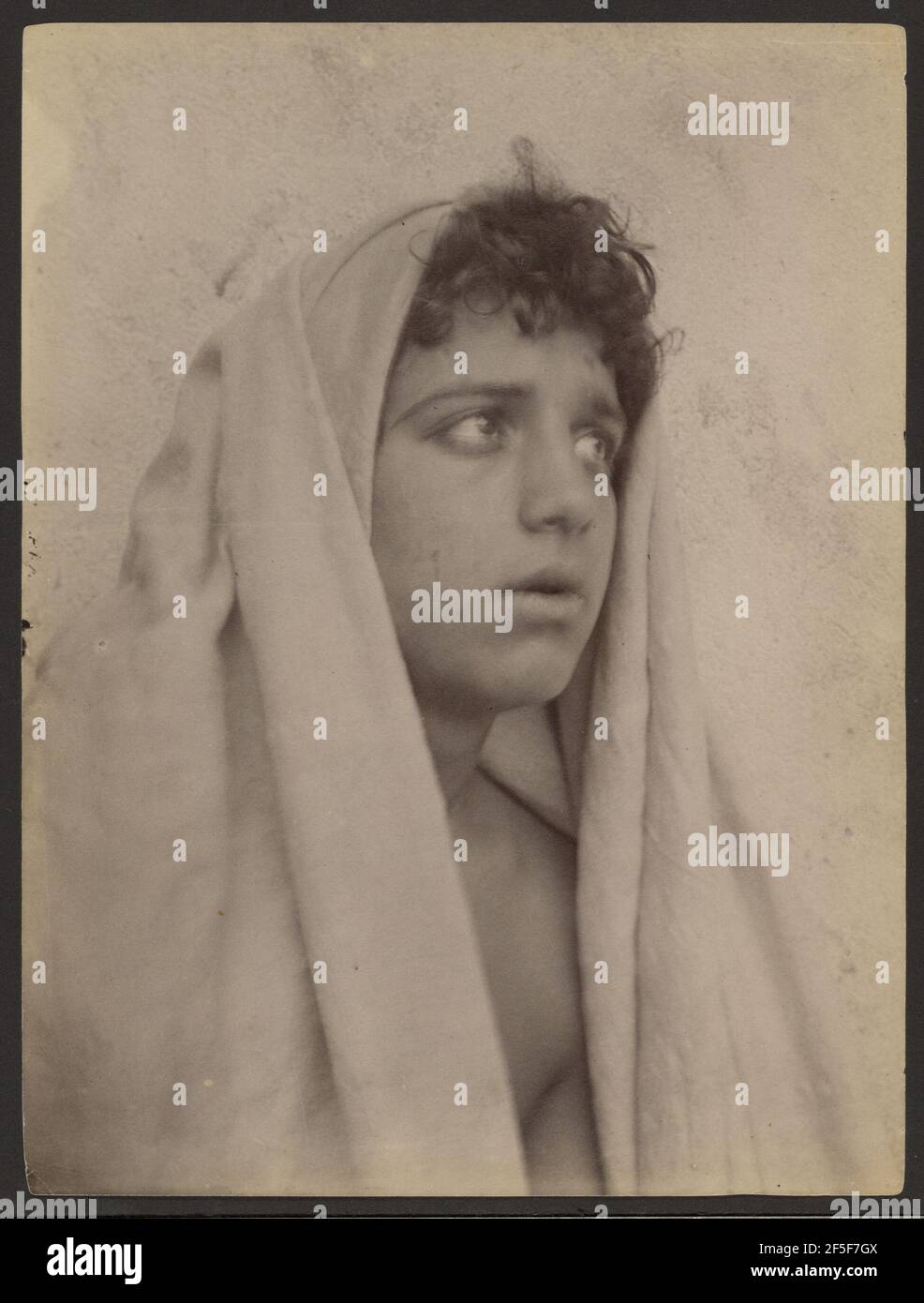 Young boy. Baron Wilhelm von Gloeden (German, 1856 - 1931) Stock Photo