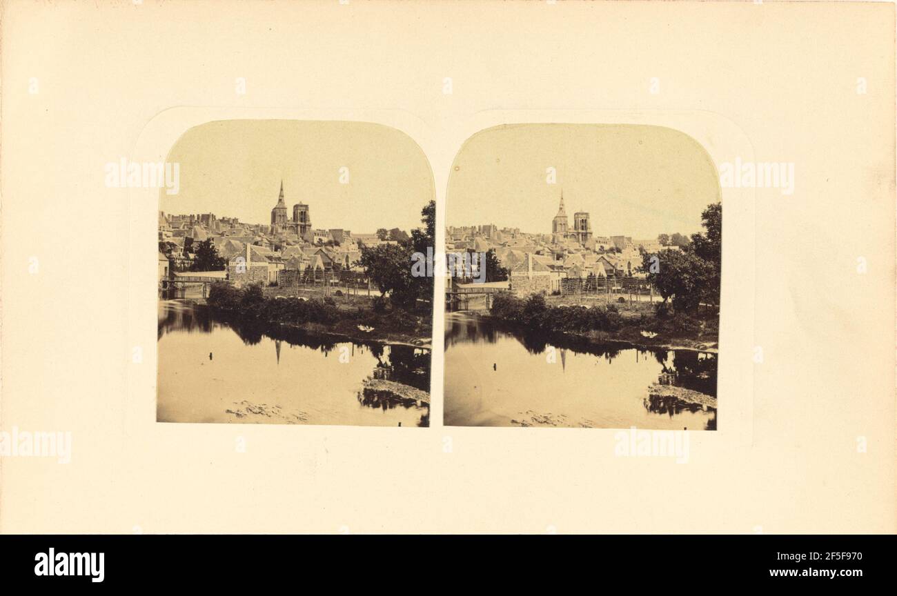 Guingamp, Brittany. Henry Taylor (British, 1800 - 1886) Stock Photo