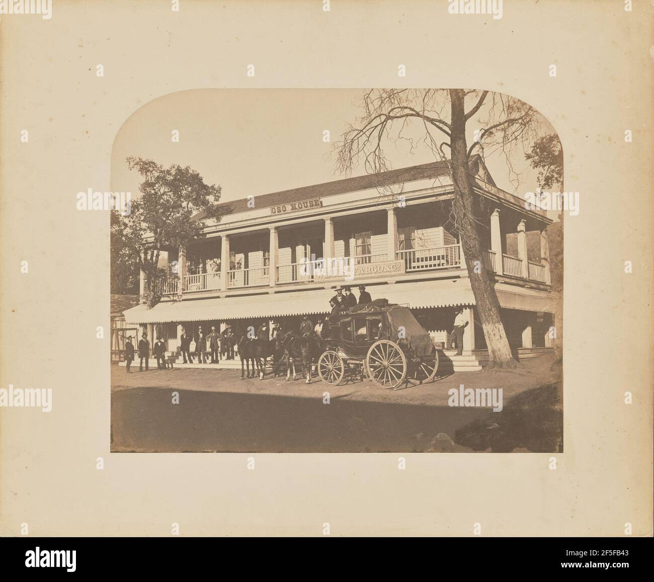 Oso House, Bear Valley, Mariposa County. Carleton Watkins (American, 1829 - 1916) Stock Photo