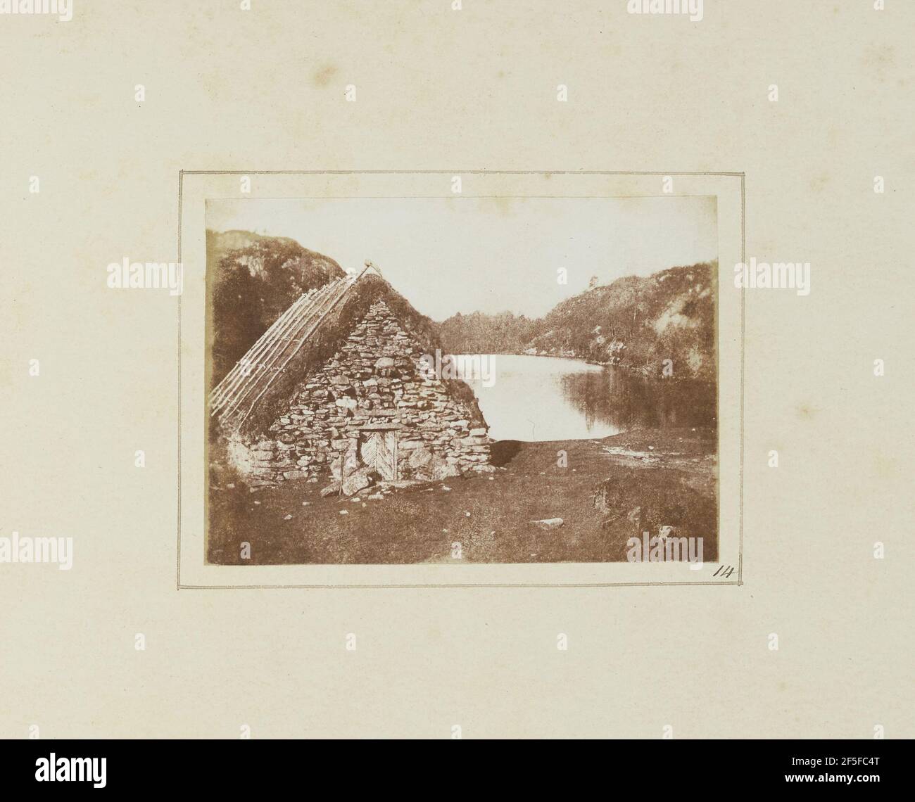 Highland Hut on the banks of Loch Katrine. William Henry Fox Talbot