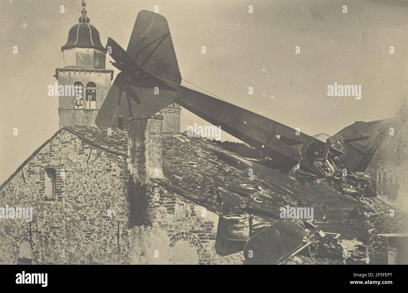 Airplane crashed into a building. Fédèle Azari (Italian, 1895 1930