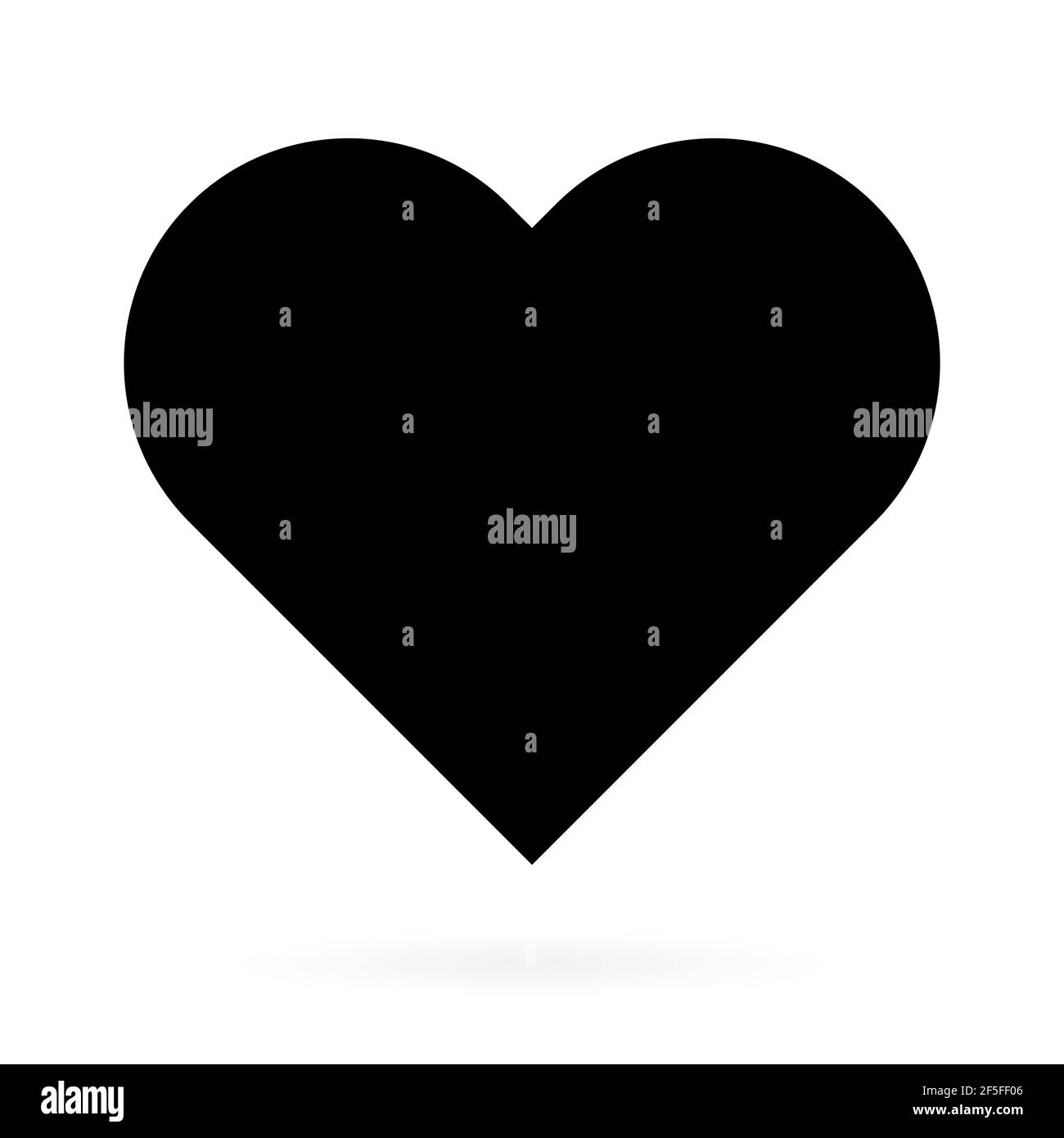 Heart icon, love vector symbol isolated on white bacground. Valentine ...