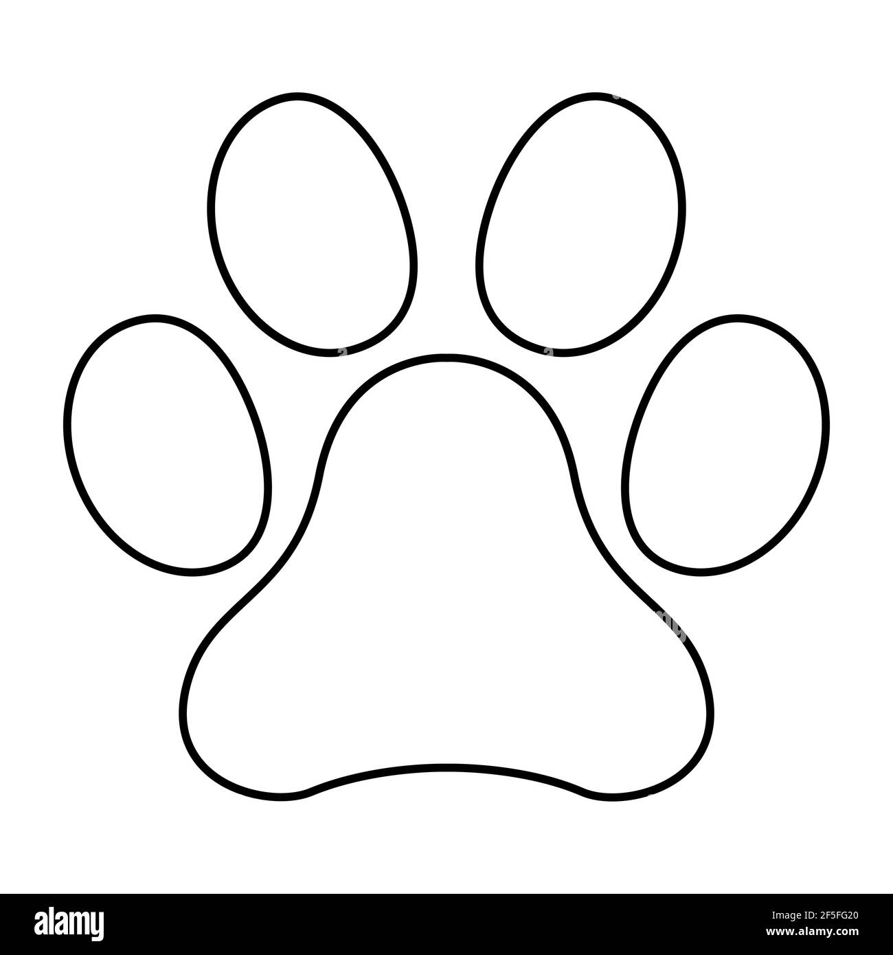 Animal paw icon, dog, cat.. symbol for pet. Foot mark isolated on white  background Stock Vector Image & Art - Alamy