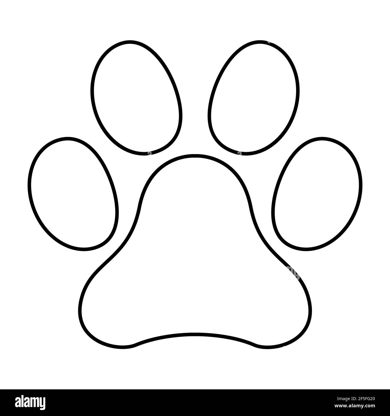 Wolf Dog Paw Paws Mark Print Stamp Animal Gift' Sticker