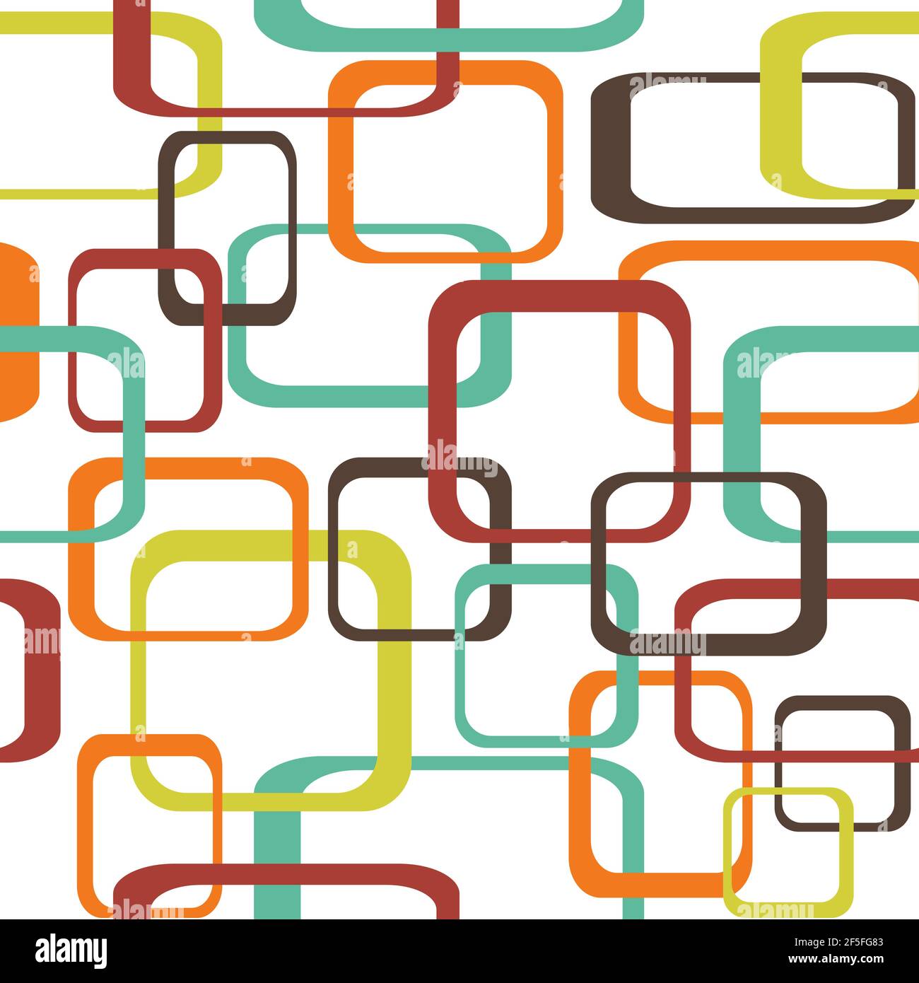 Retro seamless pattern background with squares - rounded Stock Vector ...