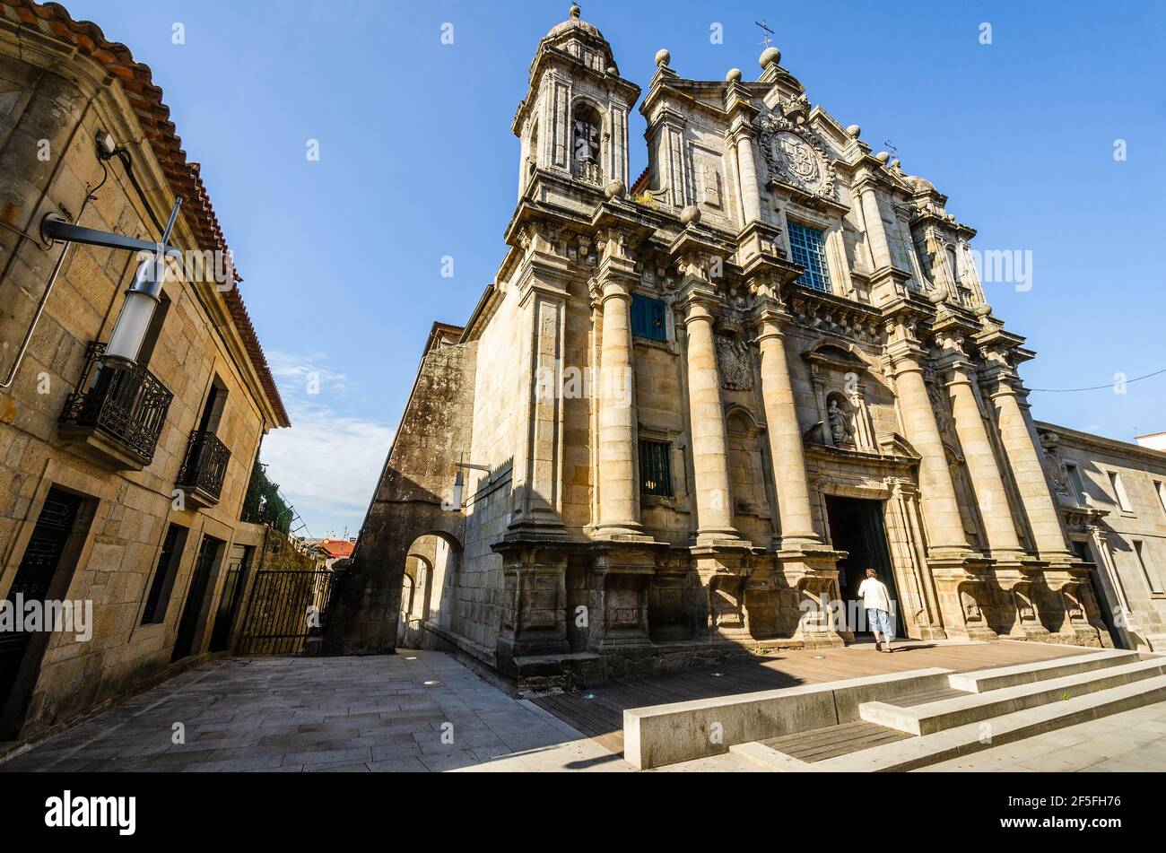 San Bartolome church - Pontevedra, Galicia - Spain Stock Photo