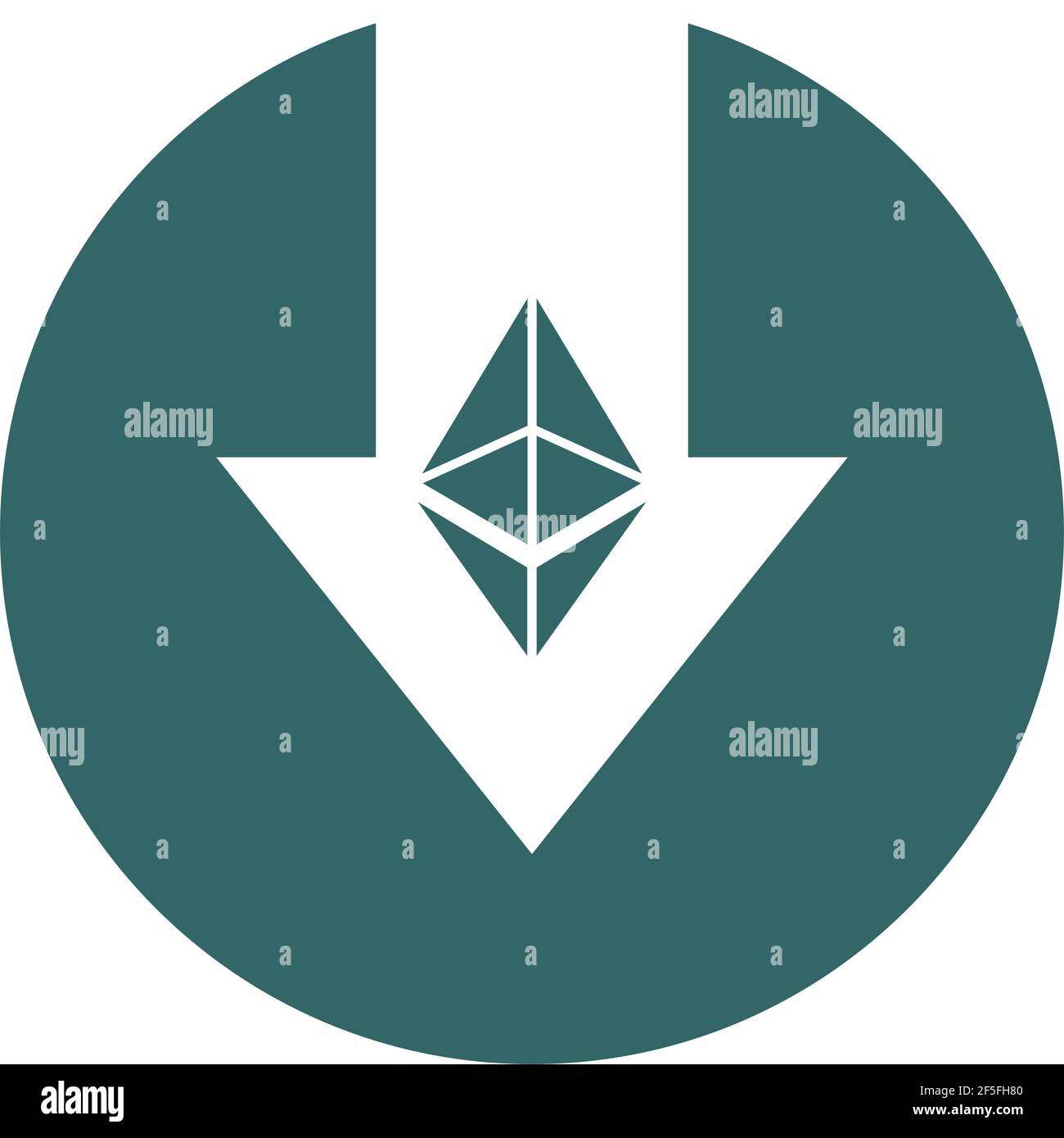 Cost reduction- decrease icon. Vector symbol image isolated on background . Stock Vector