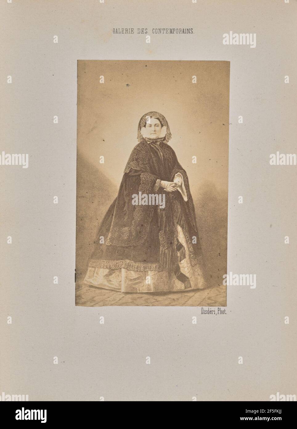 Son altesse impériale la Princesse Mathilde. André Adolphe-Eugène Disdéri (French, 1819 - 1889) Stock Photo