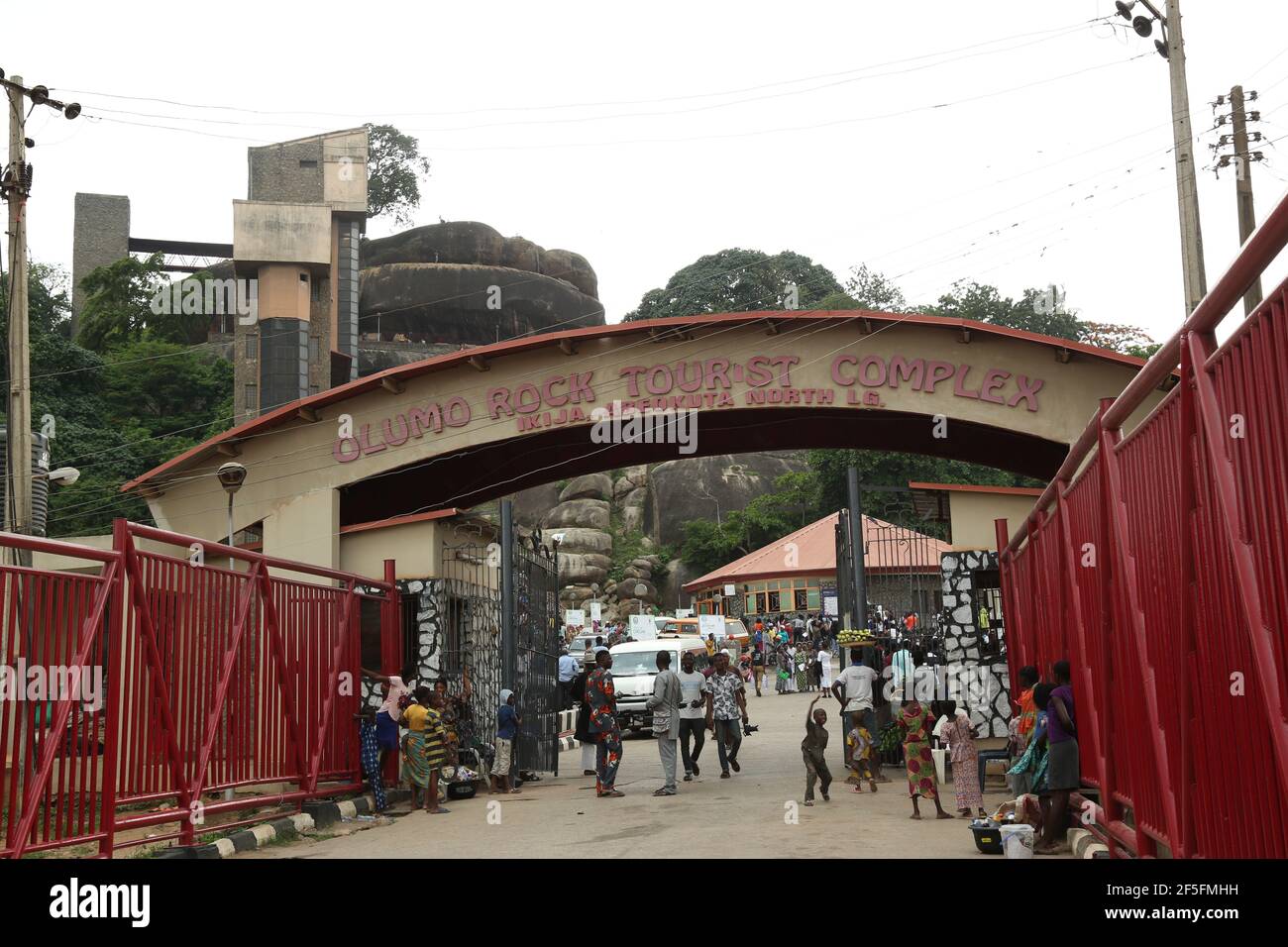 Entrance of Olumo Rock, Abeokuta, Ogun State, Nigeria Stock Photo Alamy