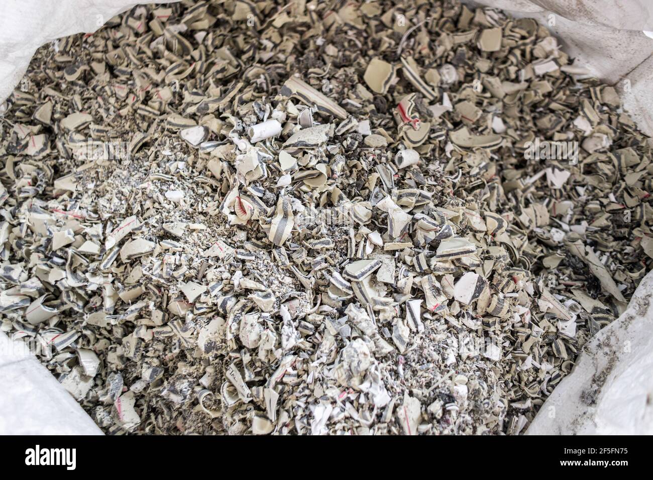 PP Pet Chips Semi Dull, PET chips recycle, PET polyester chips Stock Photo