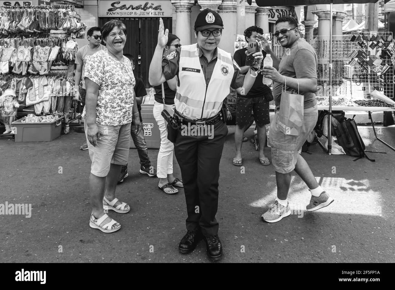 Filipino police woman Black and White Stock Photos & Images - Alamy