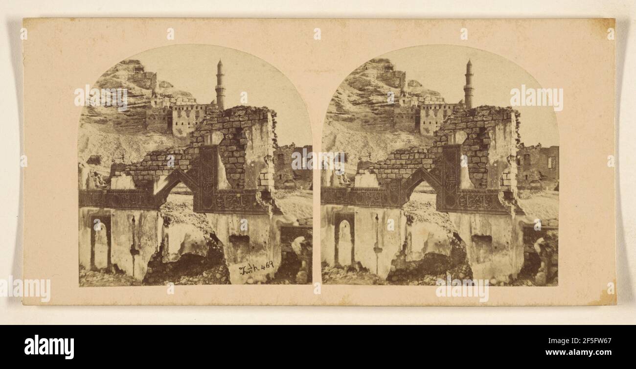 Ruined Mosques, with Cufic Writing, on the Mukattan Hills.. Francis ...
